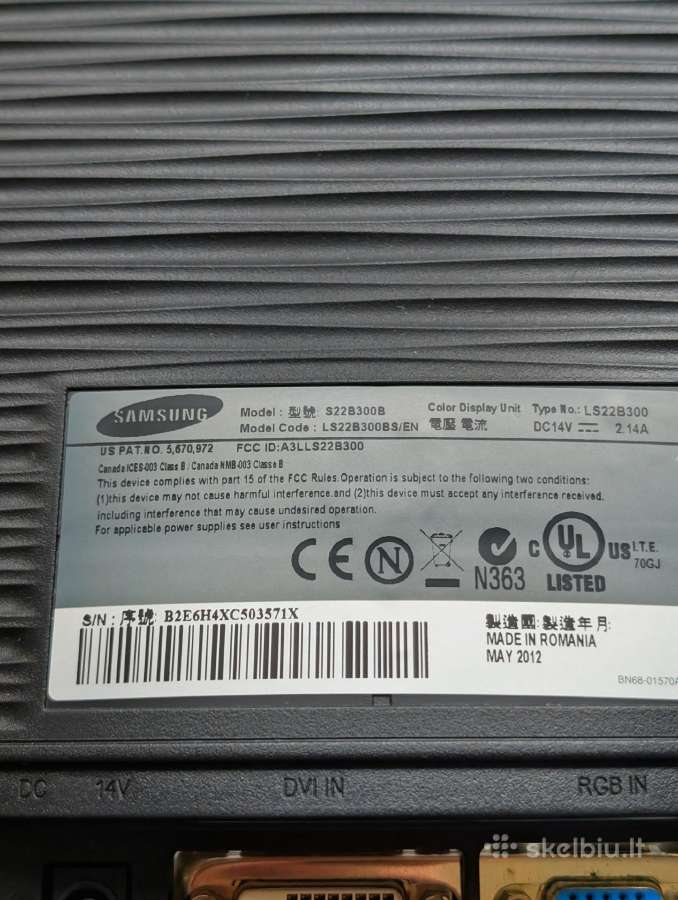 Monitorius Samsung S22b300 - nuotraukos Nr. 4