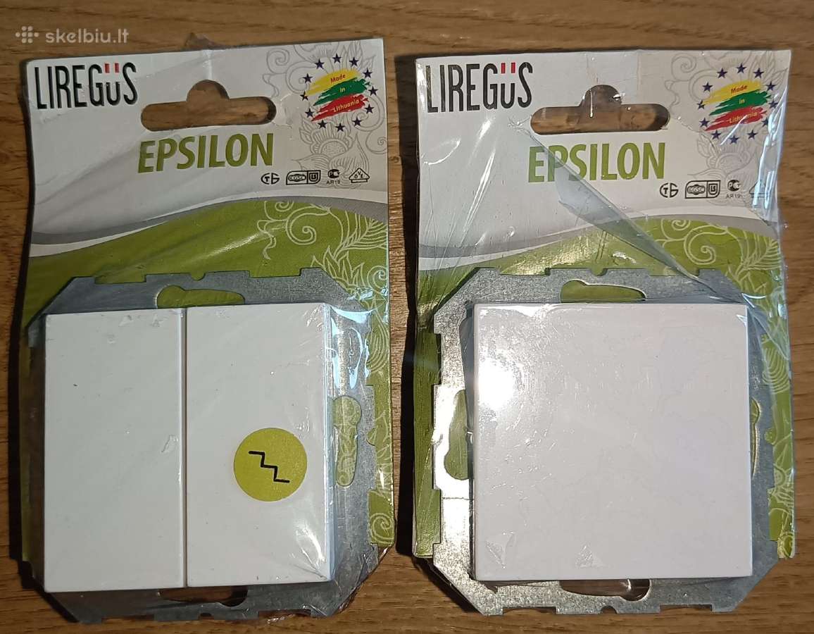 Rozetės ir jungikliai Liregus - nuotraukos Nr. 7
