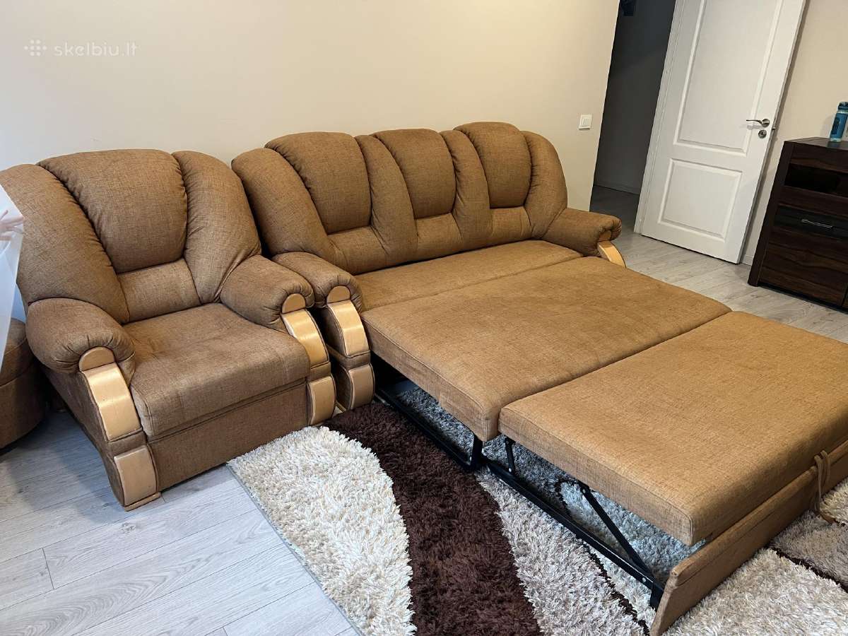 Sofa su miegamąja funkcja