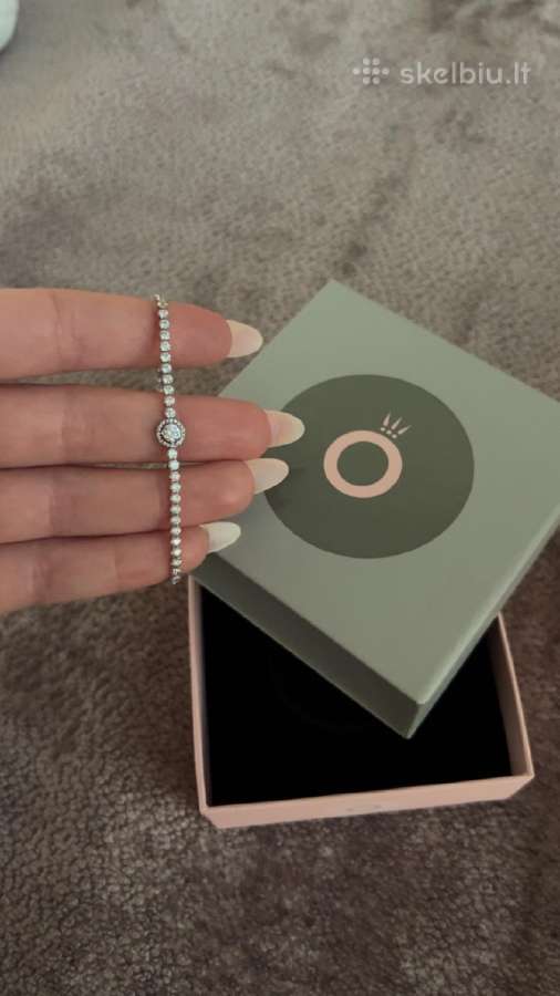 Pandora sparkling Halo Tennis apyrankė