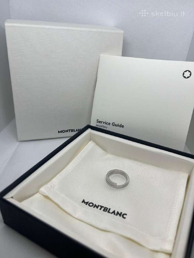 Montblanc unisex platininis žiedas – 52, 56 dydis - nuotraukos Nr. 3
