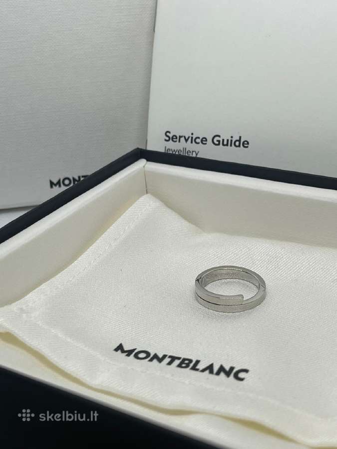 Montblanc unisex platininis žiedas – 52, 56 dydis - nuotraukos Nr. 4