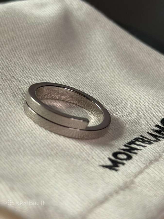 Montblanc unisex platininis žiedas – 52, 56 dydis