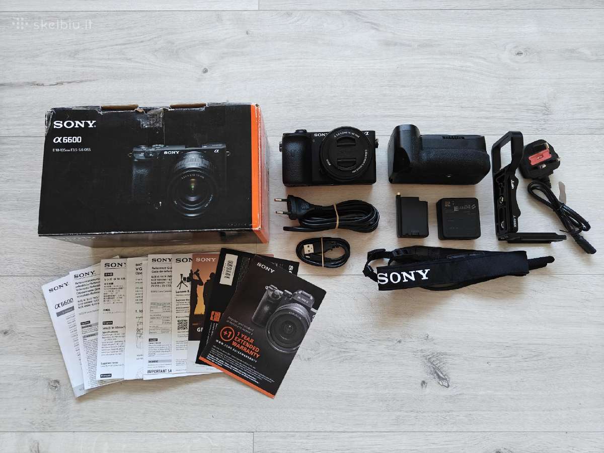Sony alpha a6600 su 16-50 3.5-5.6/pz objektyvu