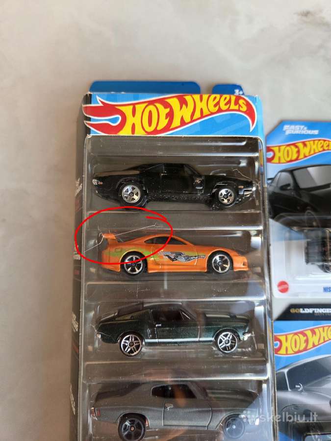 Hot Wheels f&f rinkinys su Toyota Supra Exclusive - nuotraukos Nr. 2