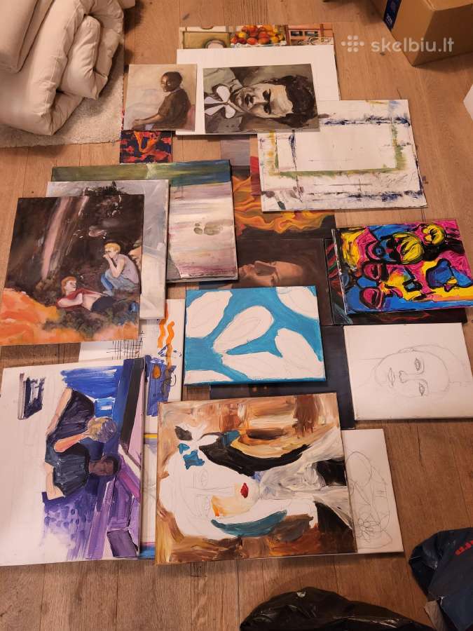 20+ skirtingo dydžio drobių tapybai
