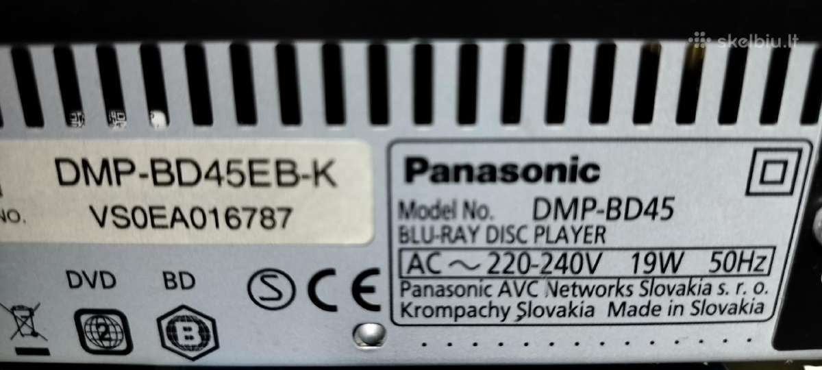 Panasonic Dmp- Bd 45 Blu-ray diskų grotuvas - nuotraukos Nr. 17