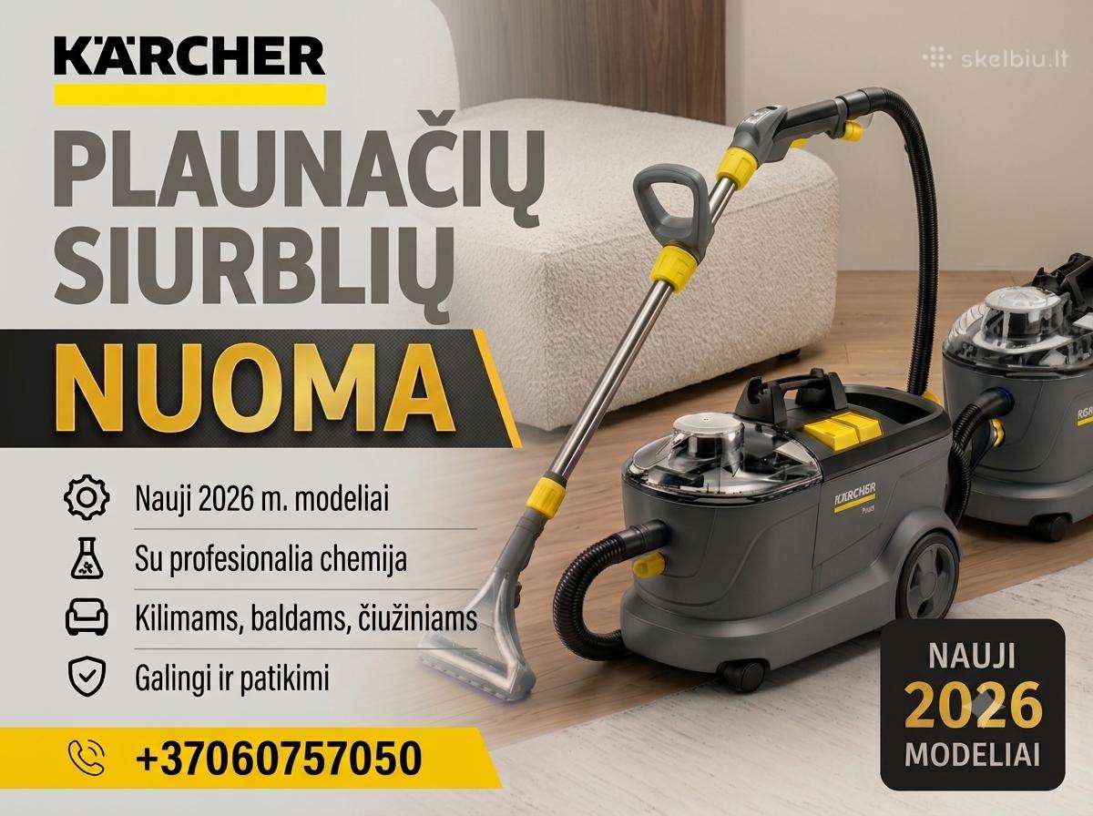 10€ plaunančio siurblio nuoma Karcher Vilnius - nuotraukos Nr. 12