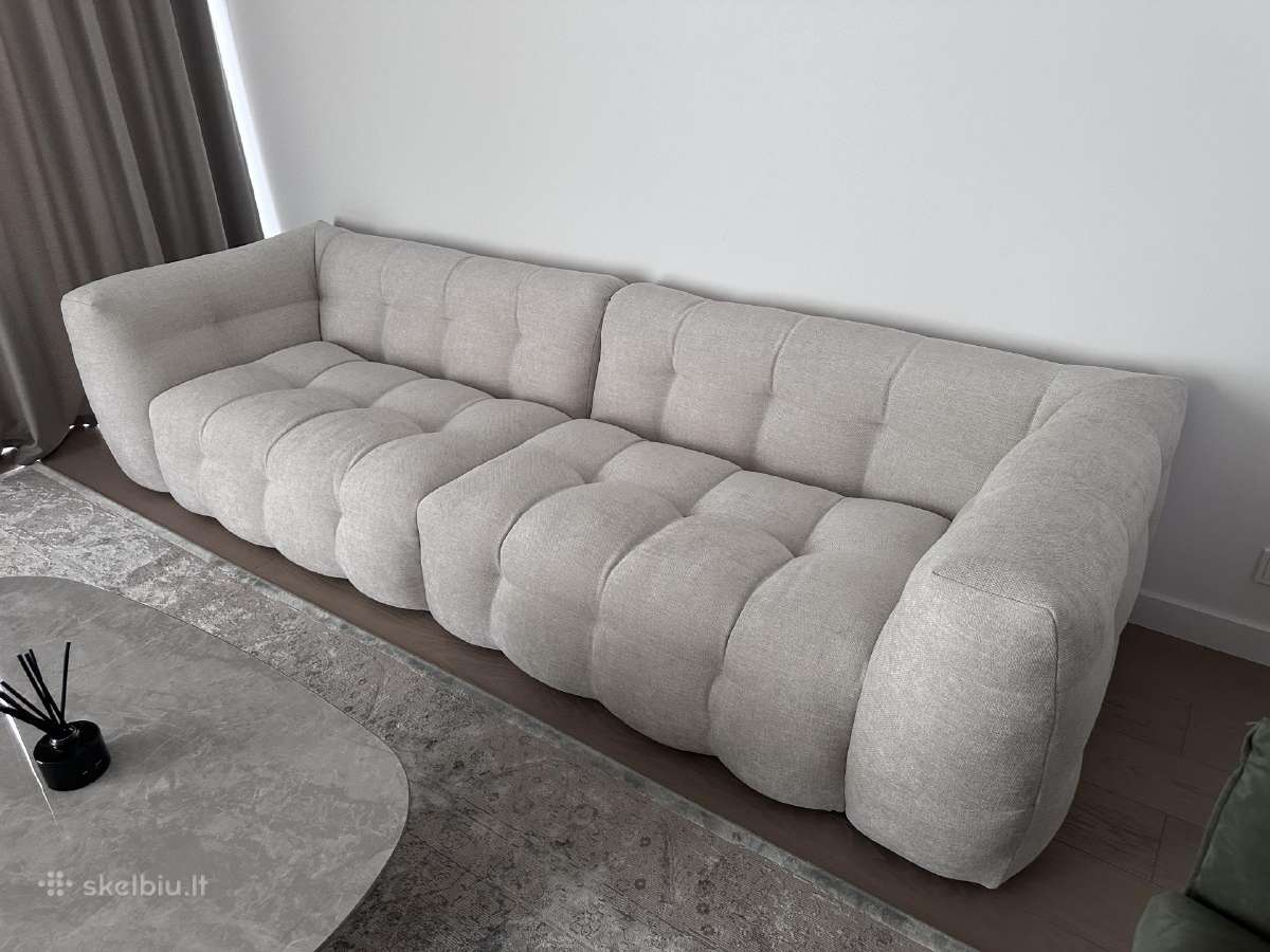 Nauja sofa Fluffy 290x105 Oslo 9490, 4-vietė