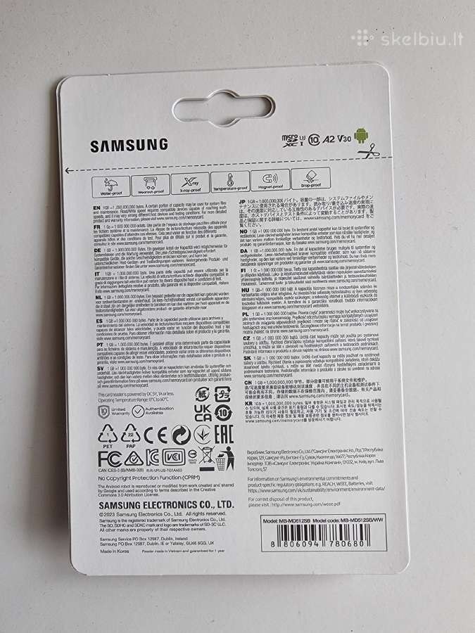 Samsung Pro Plus 512gb microsdxc (MB-md512sb/ww) - nuotraukos Nr. 2
