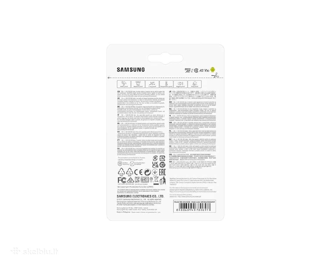 Samsung Pro Plus 256gb microsdxc (MB-md256sb/ww) - nuotraukos Nr. 5