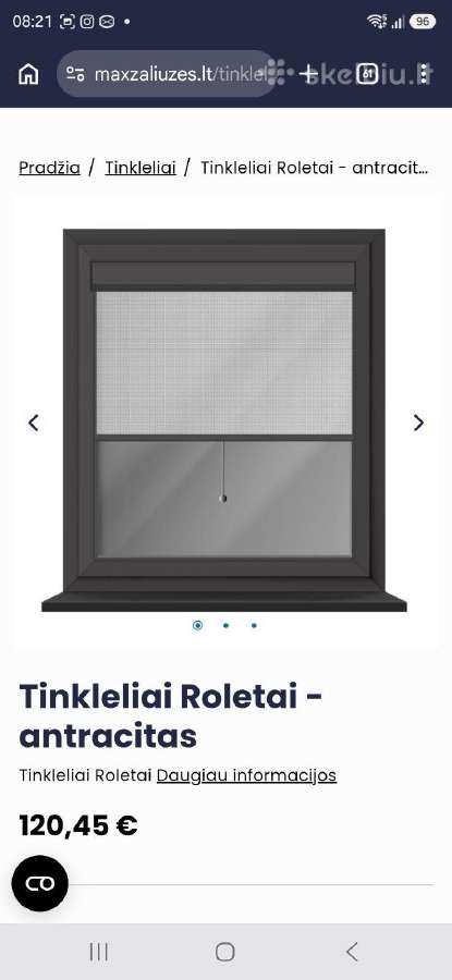 Duris, Roletai tinkleliai nuo uodu, vabzdžiu,nauji - nuotraukos Nr. 2