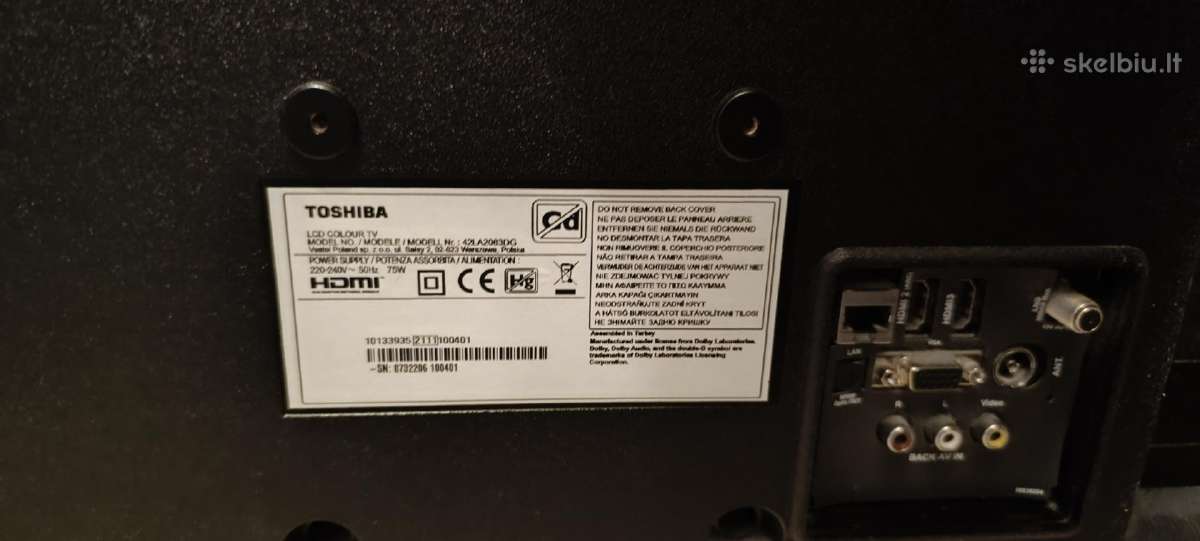 Geros būklės „toshiba“ televizorius