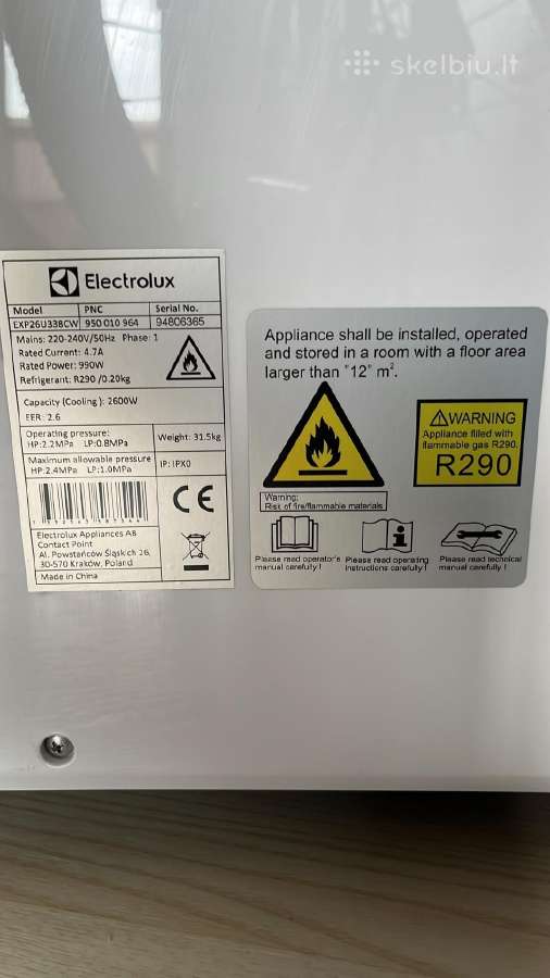 Electrolux mobilus kondicionierius - nuotraukos Nr. 6