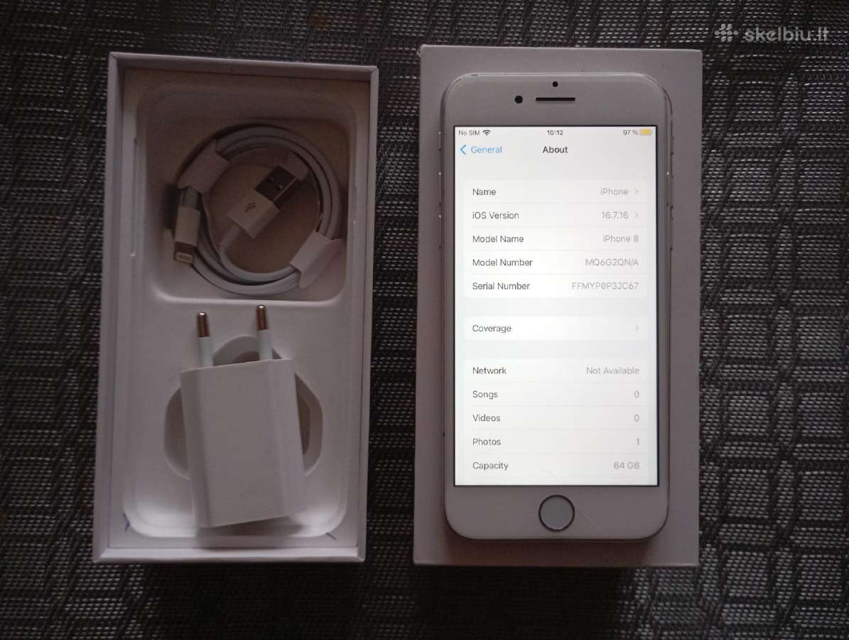 iPhone 8 64gb 84%baterija - nuotraukos Nr. 4