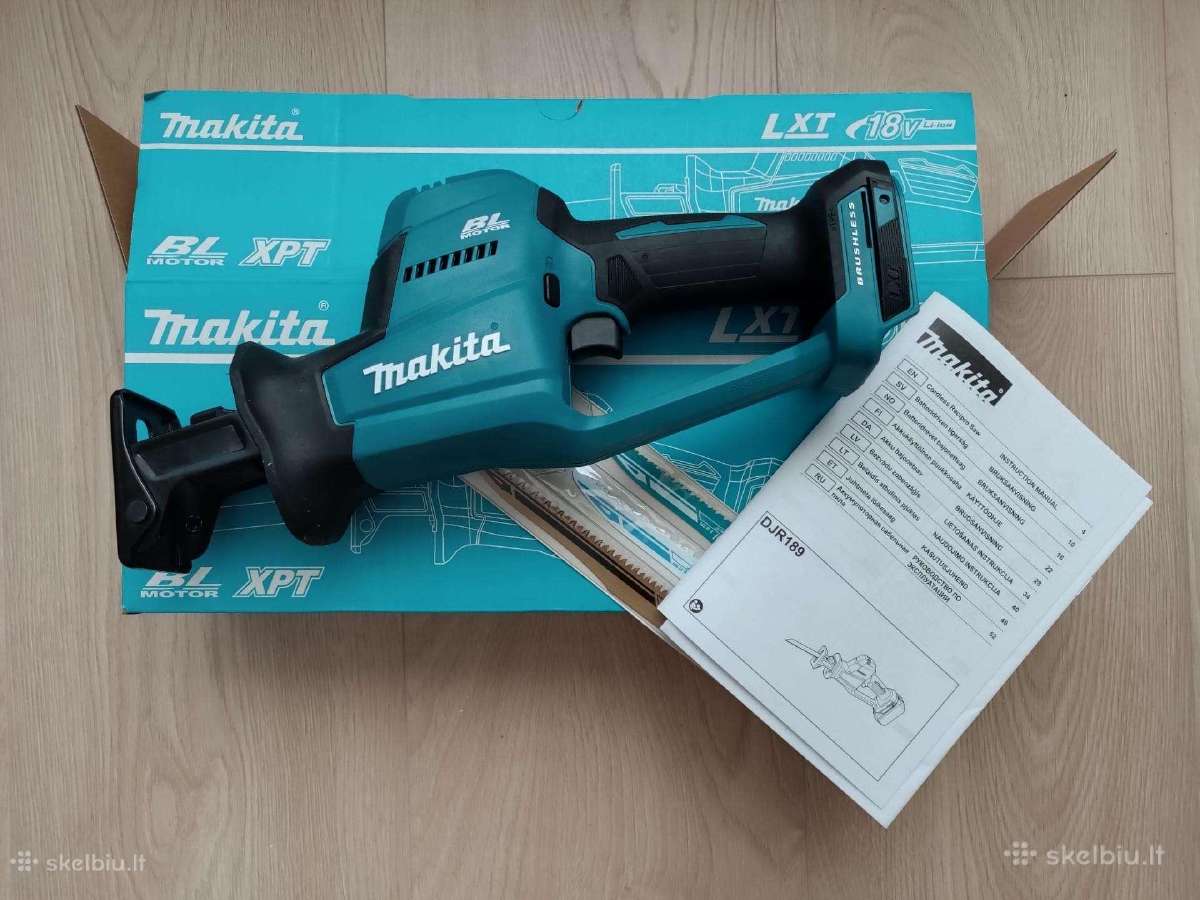 Naujas tiesinis pjūklas Makita Djr189z, 18 V
