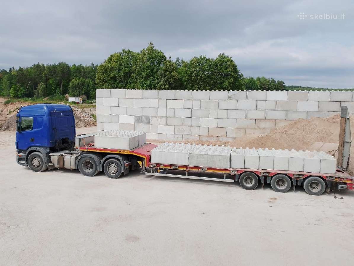 Betoniniai moduliniai blokai sienoms