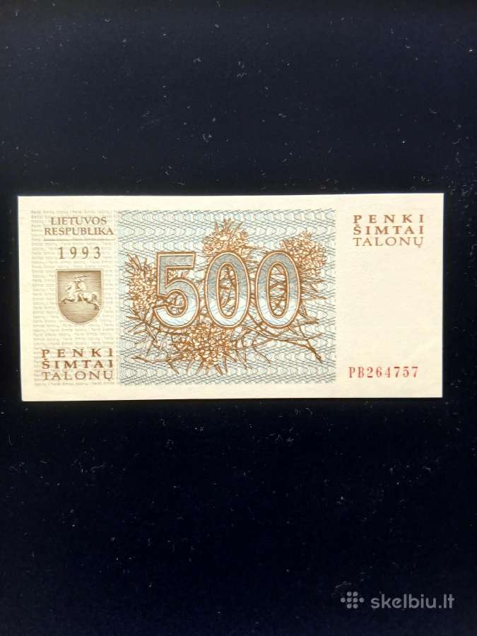 Lietuva 1993 500 talonai - nuotraukos Nr. 2