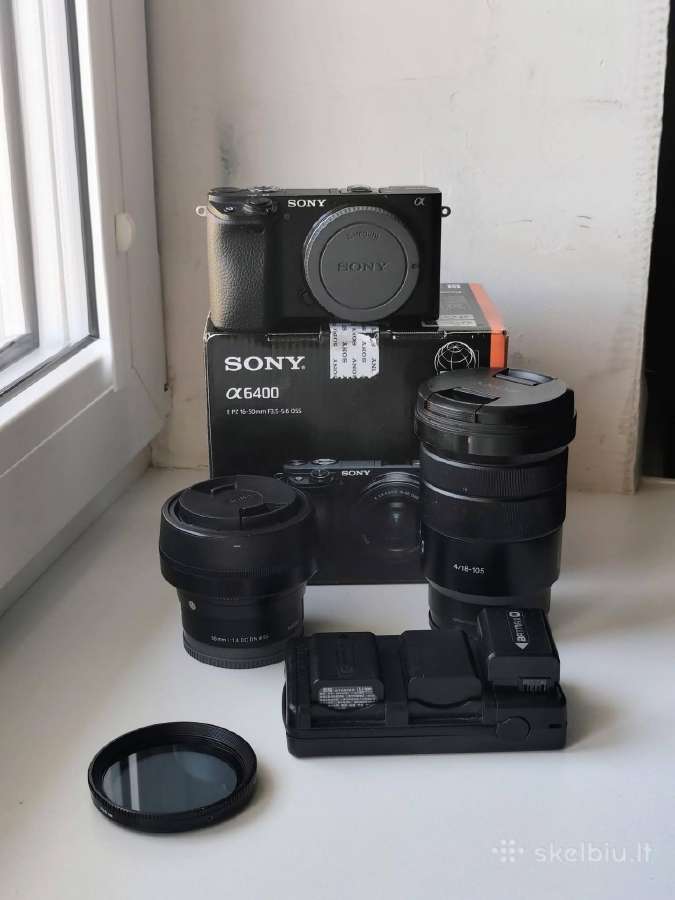 Sony a6400 komplektas