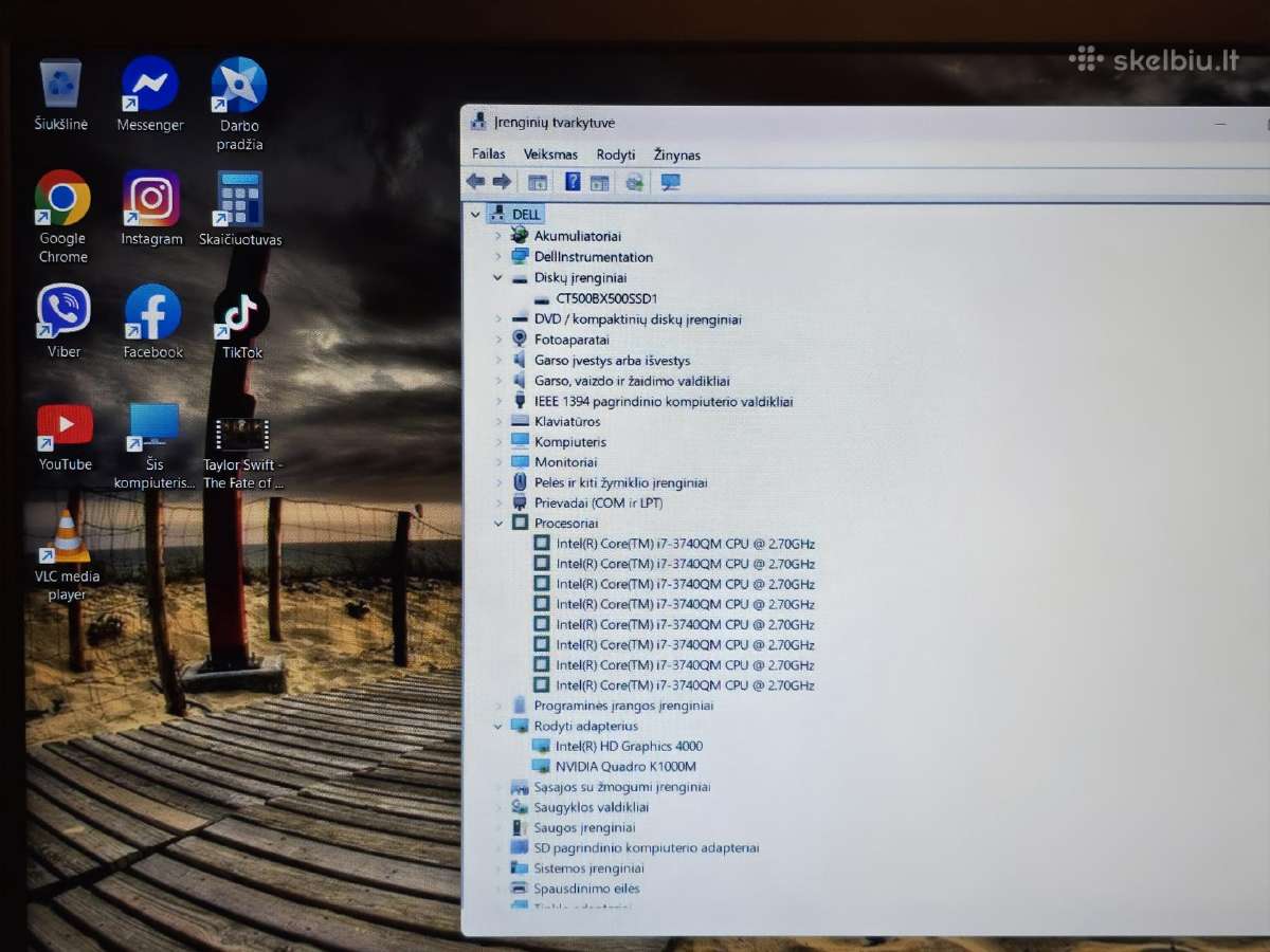 Nešiojamas kompiuteris i7 naujas SSD 500 GB. 24gb. - nuotraukos Nr. 8
