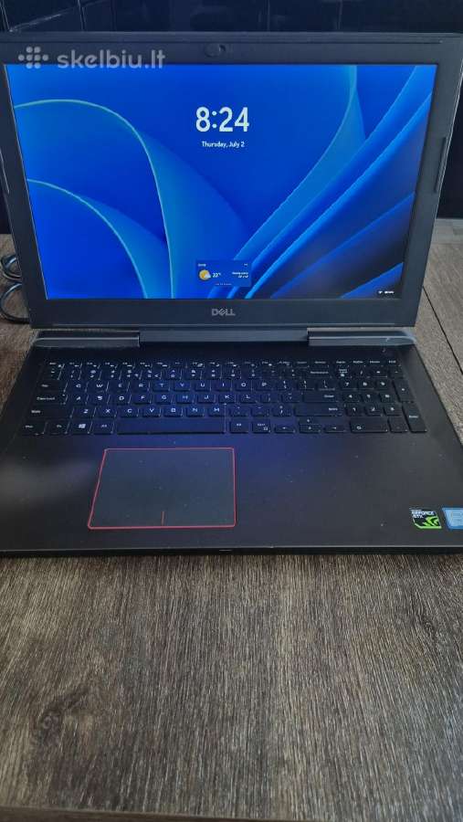 Parduodu loptopą Dell G55587 Gtx1050ti,bi5-8300h