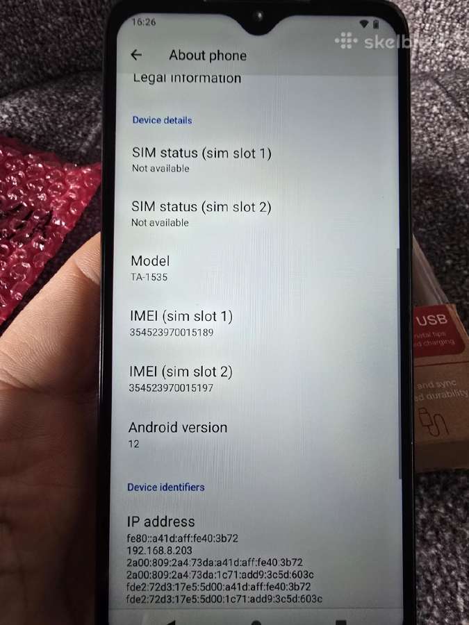 Nokia C12 64gb - nuotraukos Nr. 10