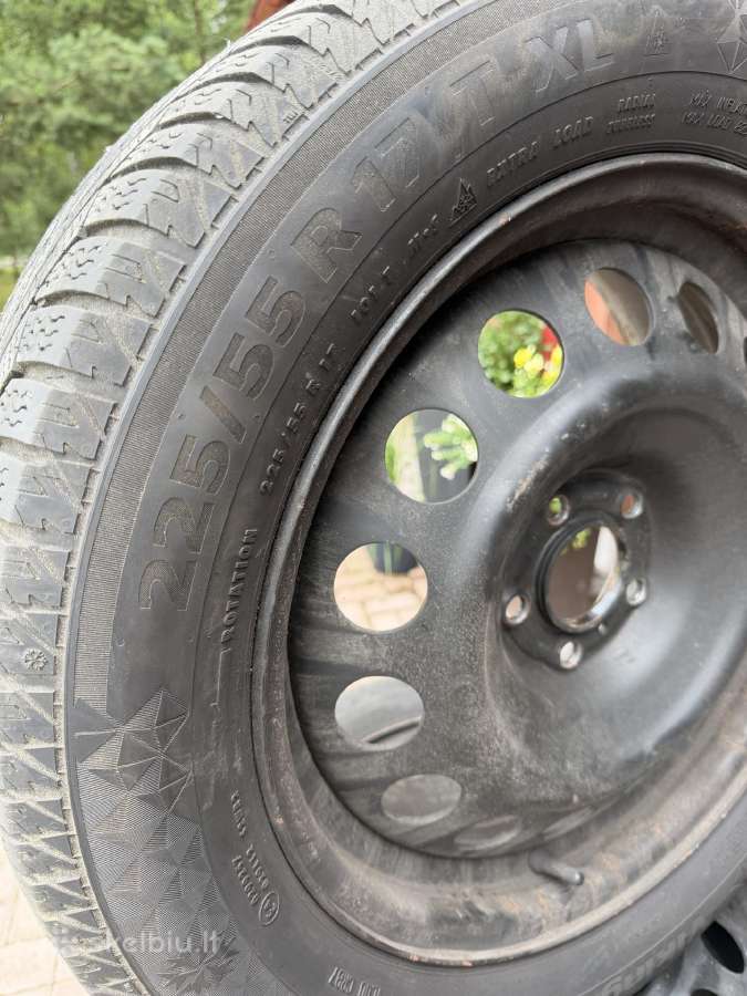 Renault R17 ratlankiai su padangomis 225/55 - nuotraukos Nr. 2