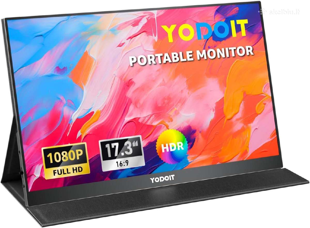 Yodoit 17.3" Full HD Ips nešiojamas monitorius