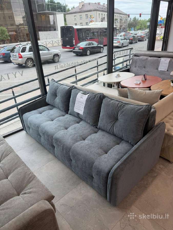 Lietuviška sofa-lova "Naujiena" su patalynės dėže - nuotraukos Nr. 2