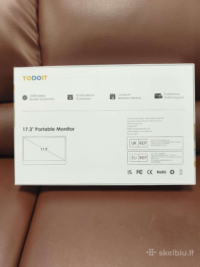 Yodoit 17.3" Full HD Ips nešiojamas monitorius - nuotraukos Nr. 5
