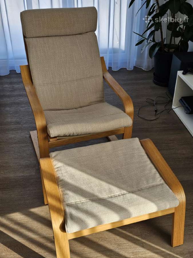 Ikea fotelis + pakojis