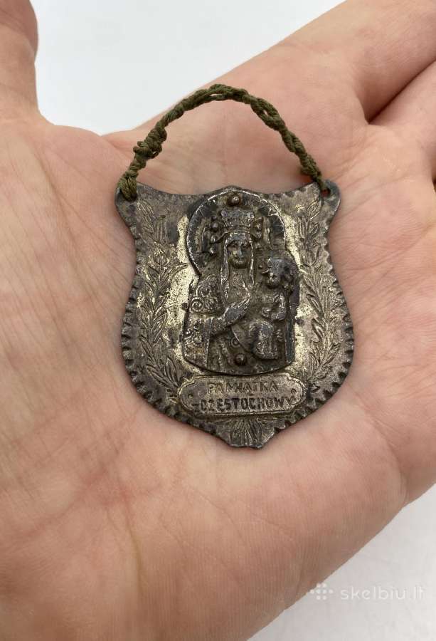 Senovinis medaljonas Pamiatka z Czestochowy