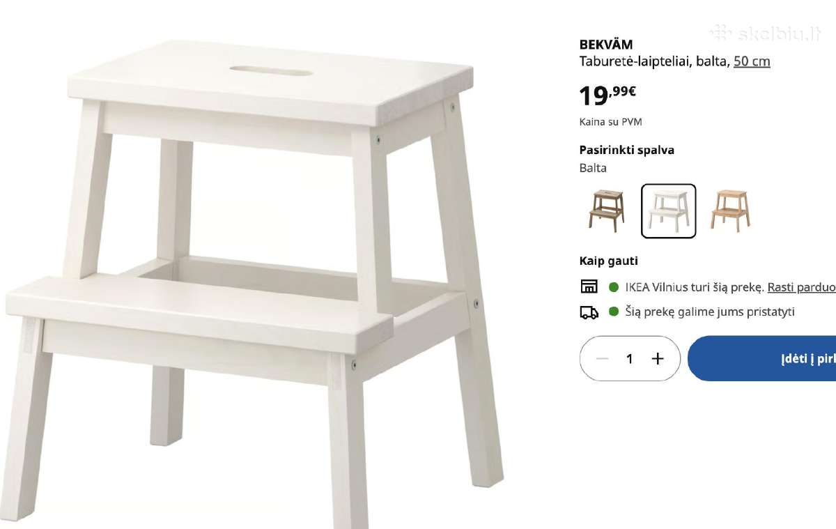 Ikea laiptelis Bekvam - nuotraukos Nr. 2