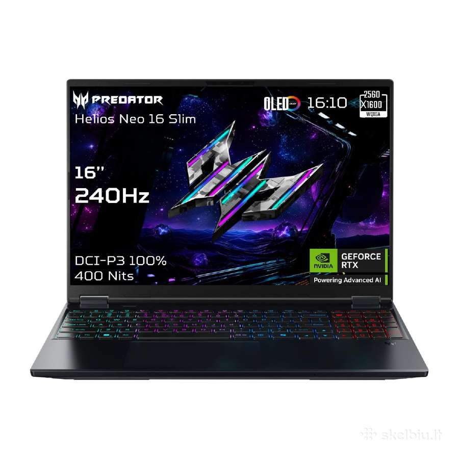 Naujas Acer Predator Helios Neo 16s Ai