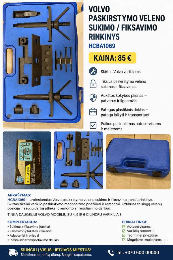 Volvo timing tool kit Hcba1069