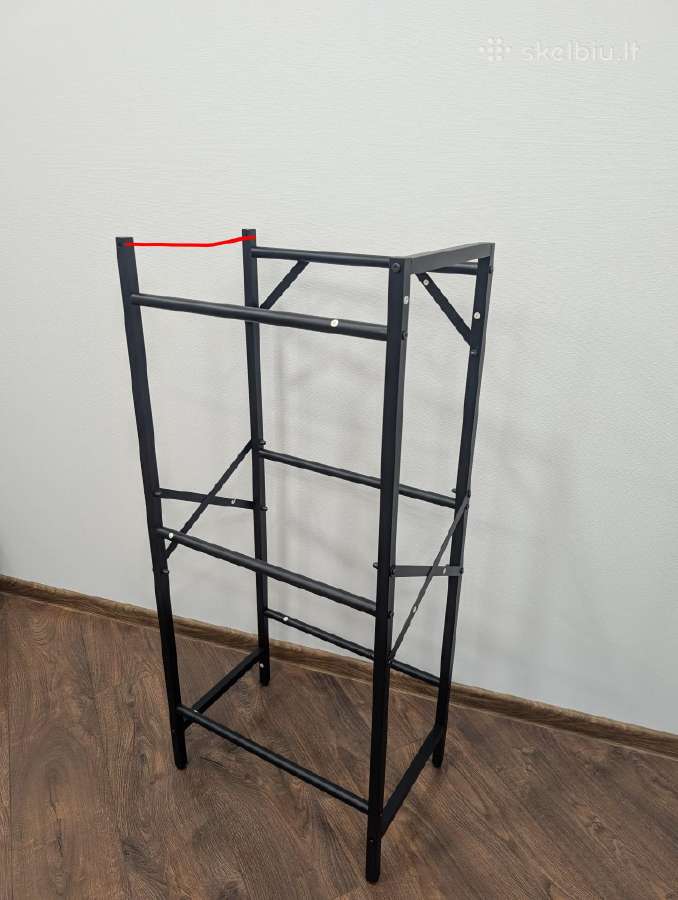 Metalinė dėžių lentyna, stelažas