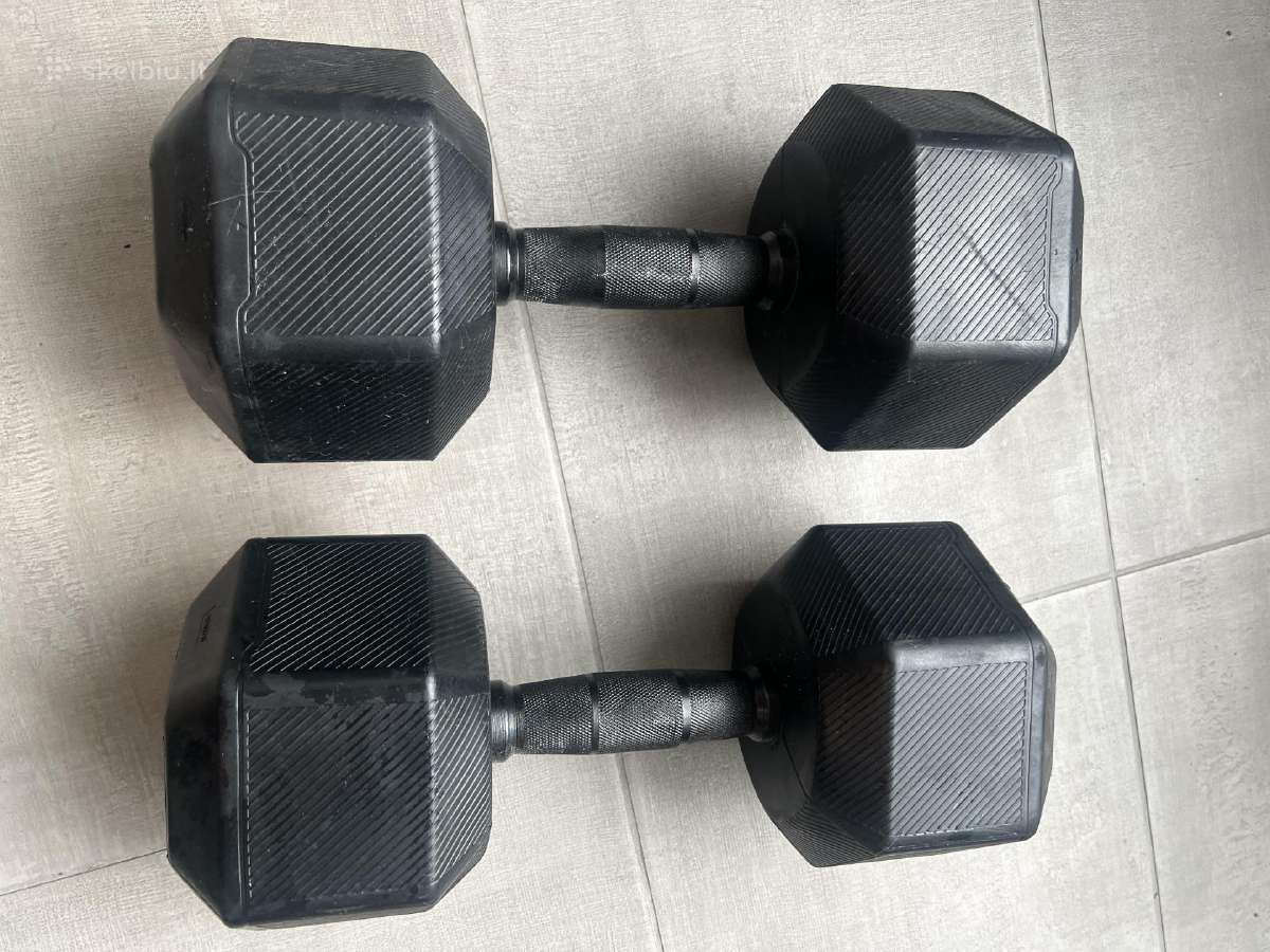 Pora Decathlon Hex hantelių –2 20 kg (40 kg)