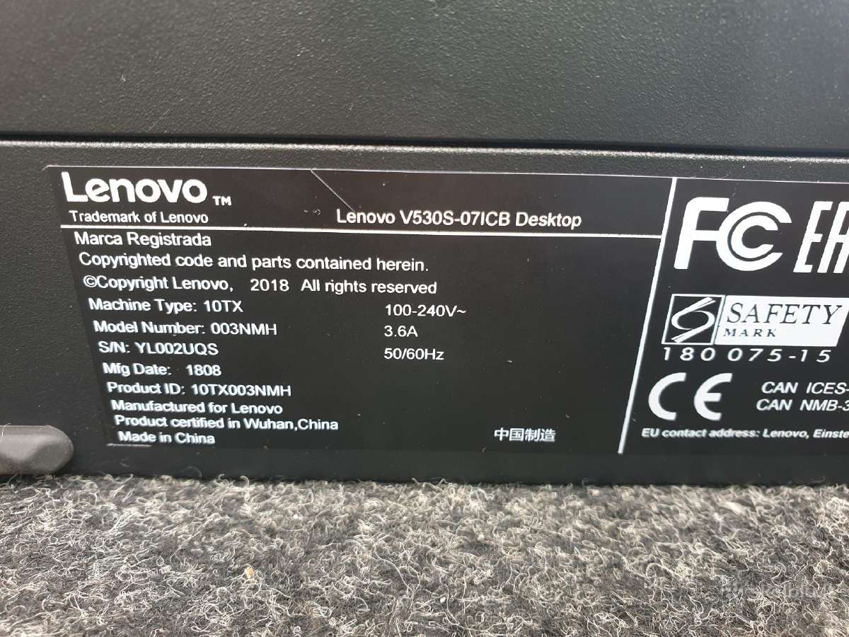 Lenovo v530s 8/9th su WiFi/bt - nuotraukos Nr. 3