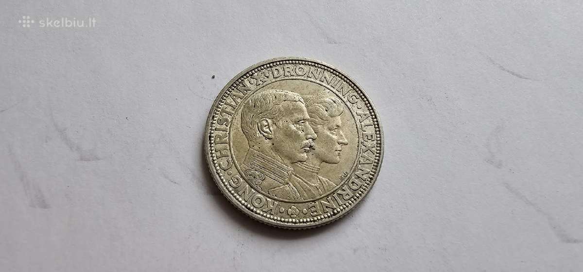1923 2 kronos Danija jubiliejine