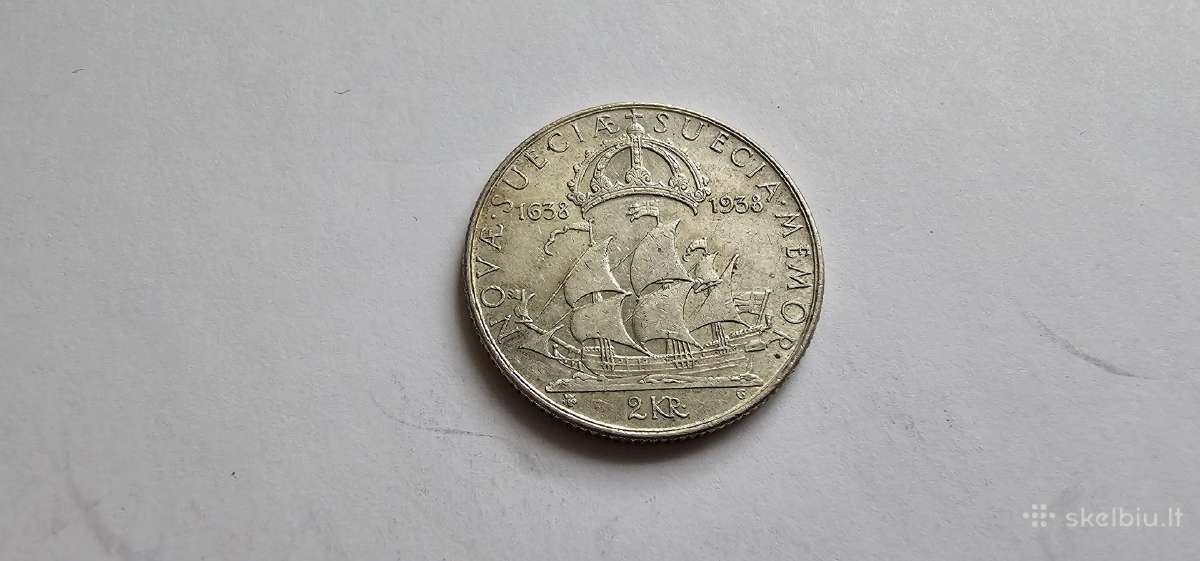 1938 2 kronos Svedija jubiliejine