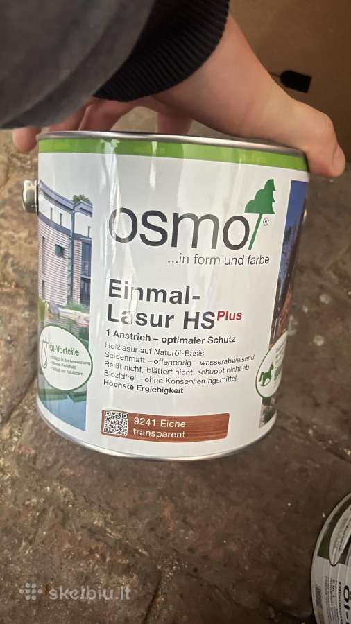 Parduodamos medienos apsaugos lazūros Osmo