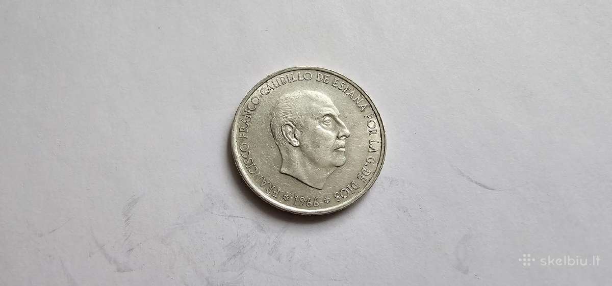 1966 100 ptas Ispanija