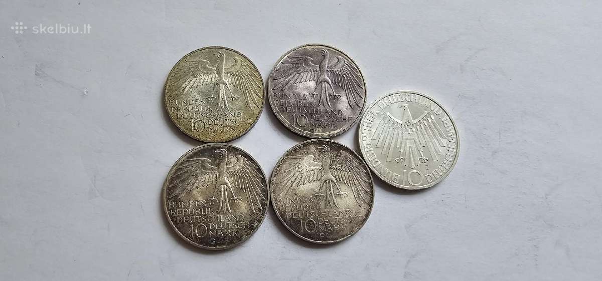 1972 10 markiu 5vnt skirtingos kalyklos - nuotraukos Nr. 2