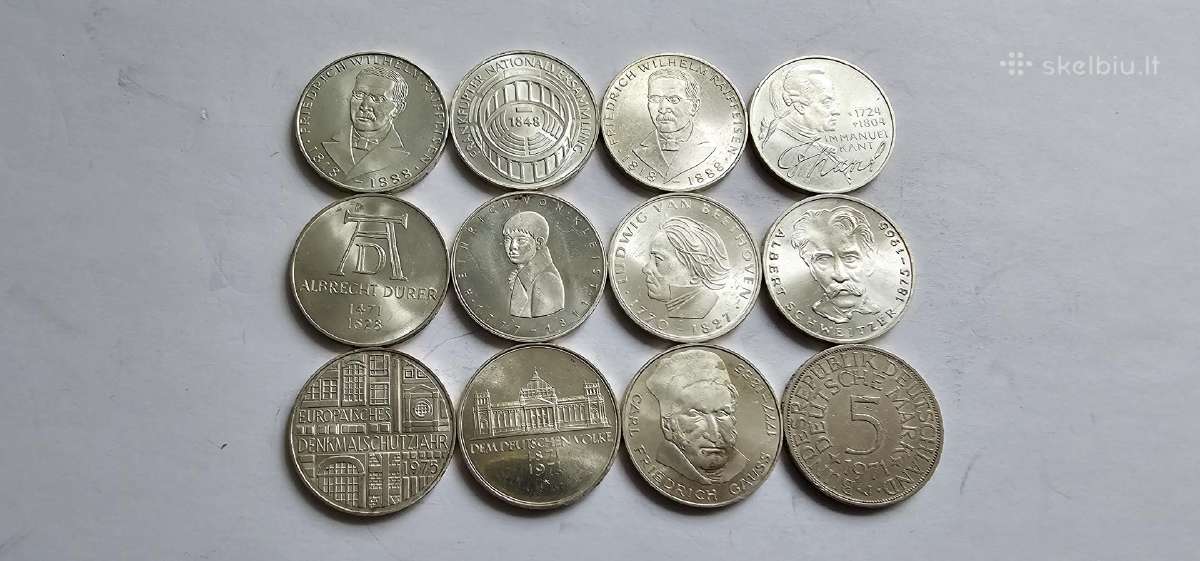 1960-1975 5 markes 12vnt kolekcija