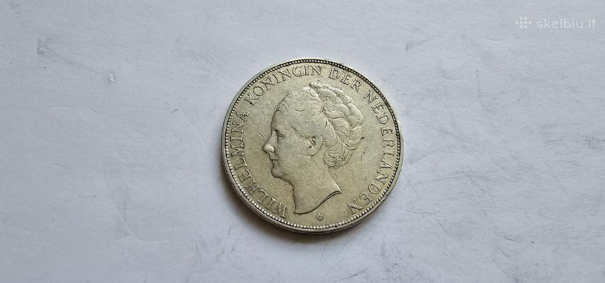 1929 2 1/2 guldeno - nuotraukos Nr. 2