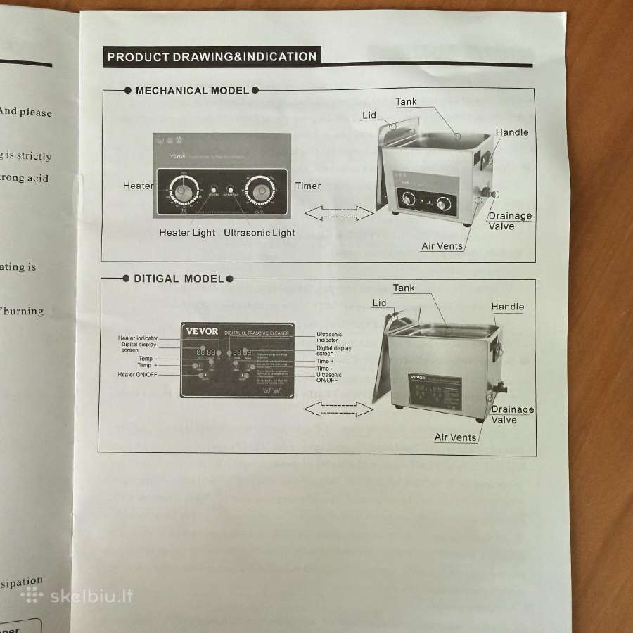 Naujas, aukštos kokybės Vevor digital ultrasonic - nuotraukos Nr. 3