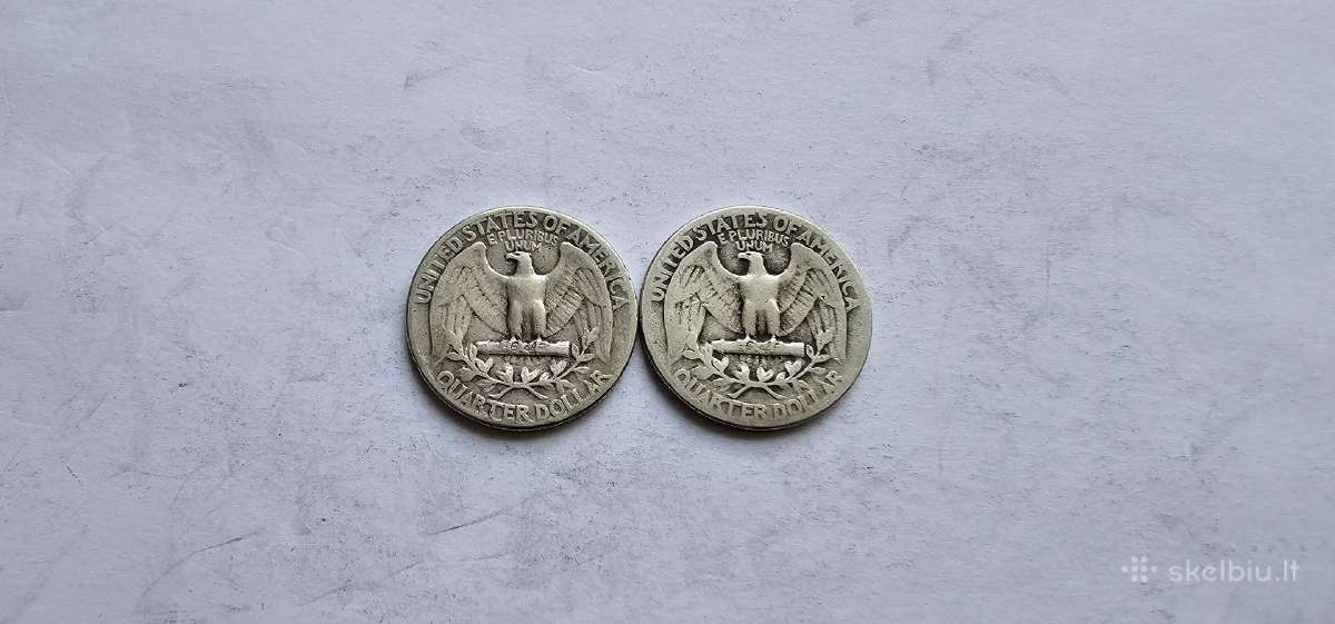 1940-1942 1/4 dolerio 2vnt - nuotraukos Nr. 2