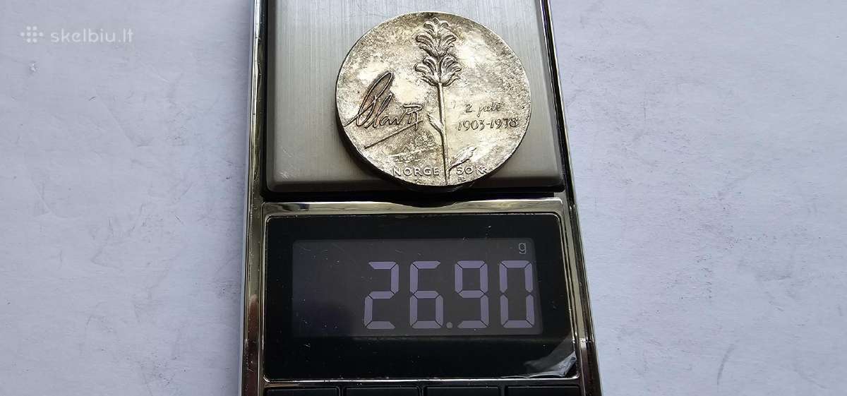 1978 50 kronu Norvegija - nuotraukos Nr. 3