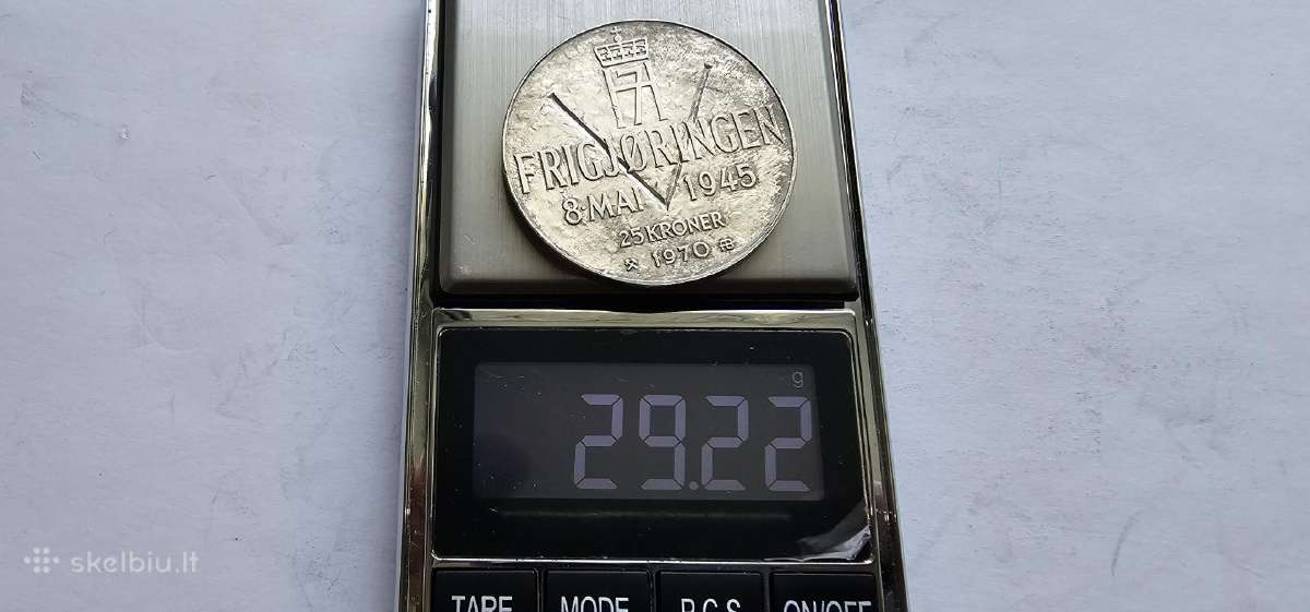 1970 25 kronos Norvegija - nuotraukos Nr. 3