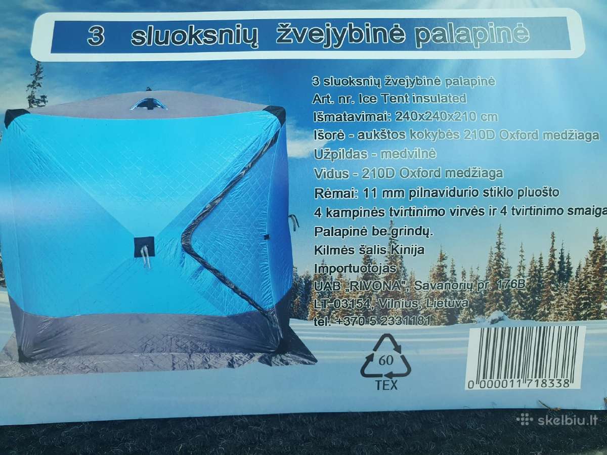 Nenaudota žvejybinė palapinė